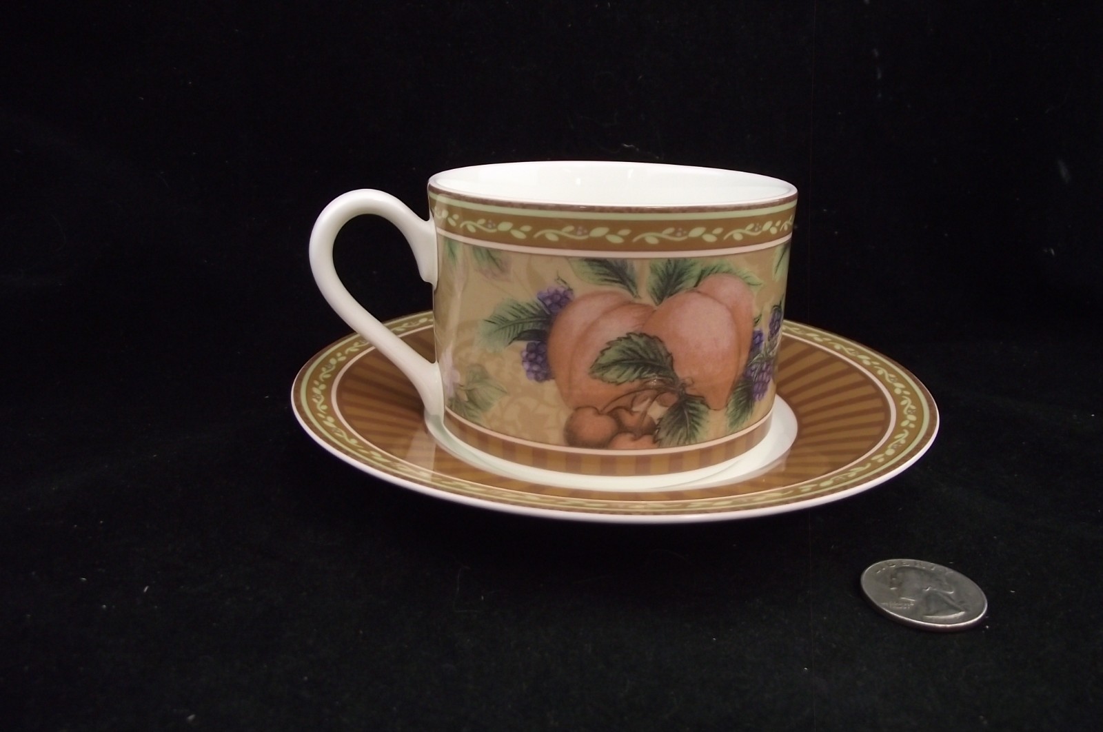 FITZ & FLOYD CLASSIC CHOICES TUSCANY COFFEE / TEA CUP AND SAUCER