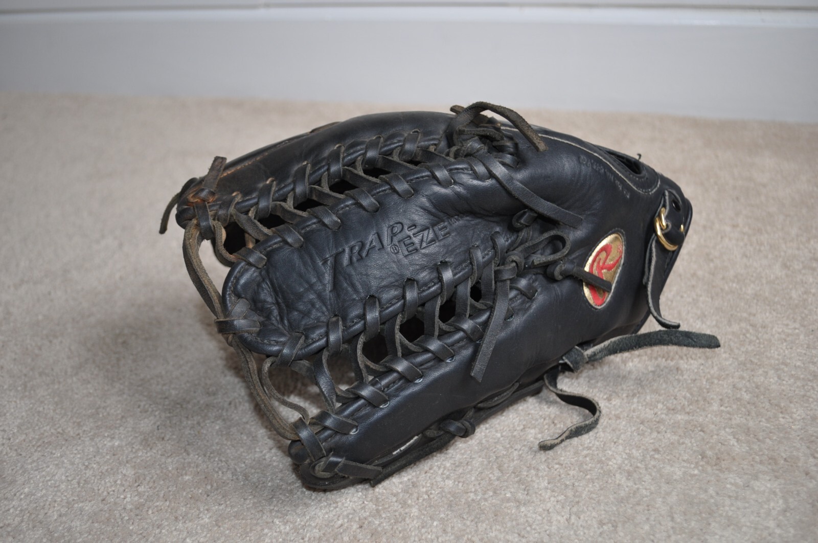 Rawlings TRAP-EZE 野球　グローブ　FASTBACK 左投げ　黒 RAWLINGS (ローリングス) 軟式グローブ ブラック×ブラウン