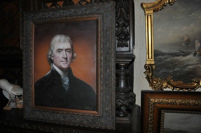Museum Quality President  Thomas Jefferson    Oil Painting