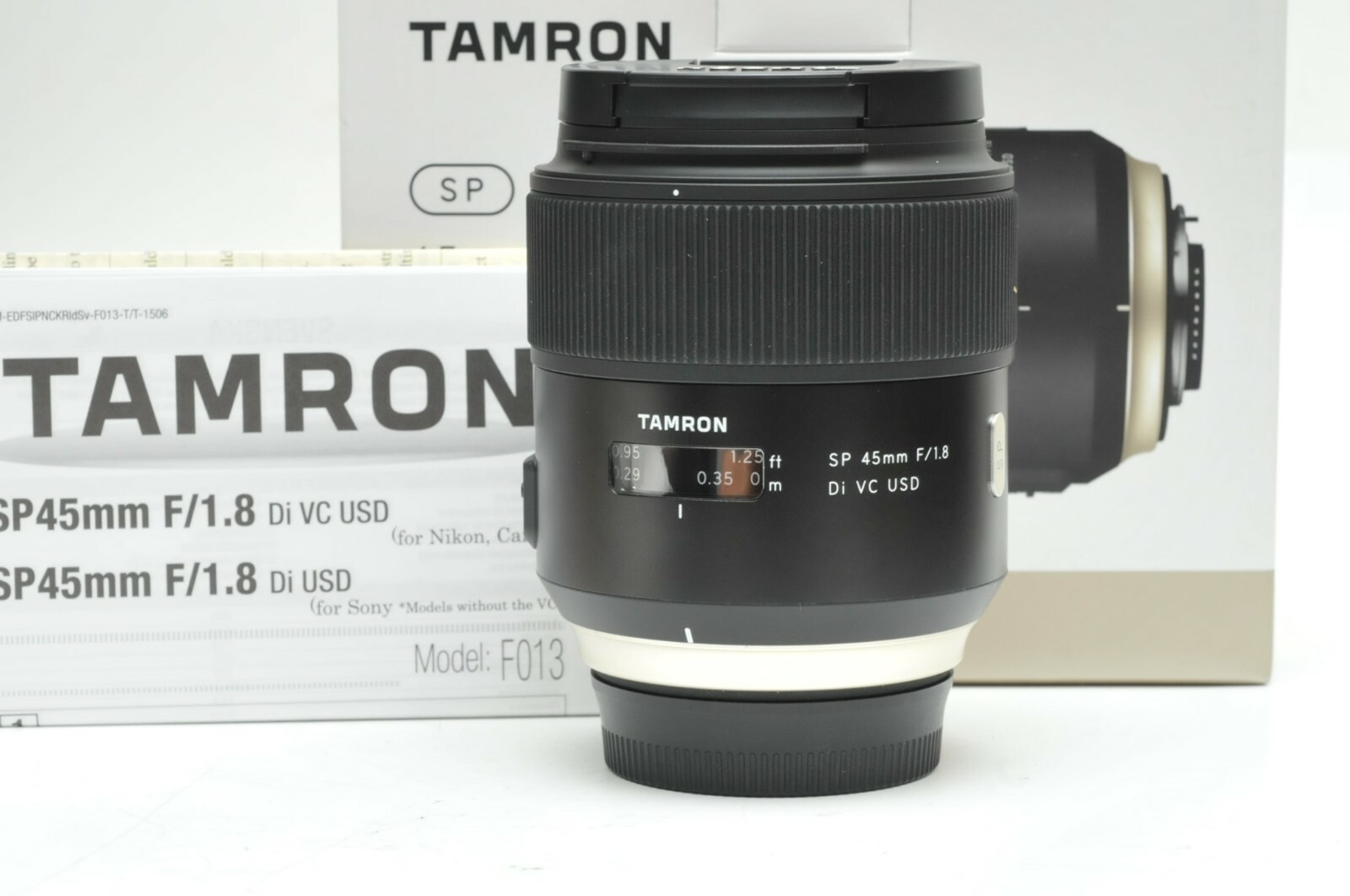 TAMRON SP 45mm F1.8 ニコンF用 F013N　Zマウント対応 Amazon.com : Tamron F1.8 VC 45mm USD Lens for Nikon - Black, F013N
