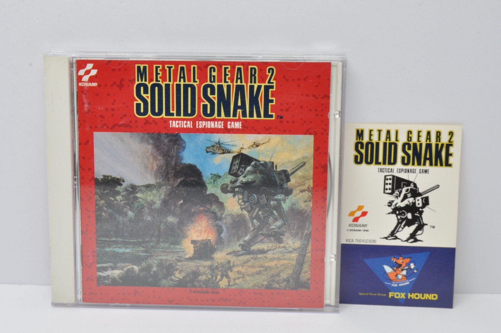 METAL GEAR 2 SOLID SNAKE CD Konami Kukeiha Club 1991 W METAL GEAR 2 SOLID SNAKE CD Konami Kukeiha Club 1991 W