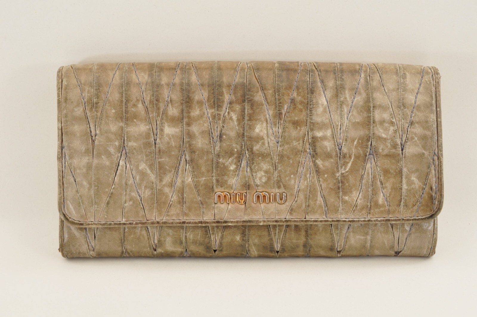 miu miu Long Wallet Green #1662 Fr: Japan DHL | eBay