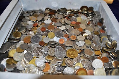 Mixed World Coin 1/2 Pound Lot - Approx. 40-50 coins
