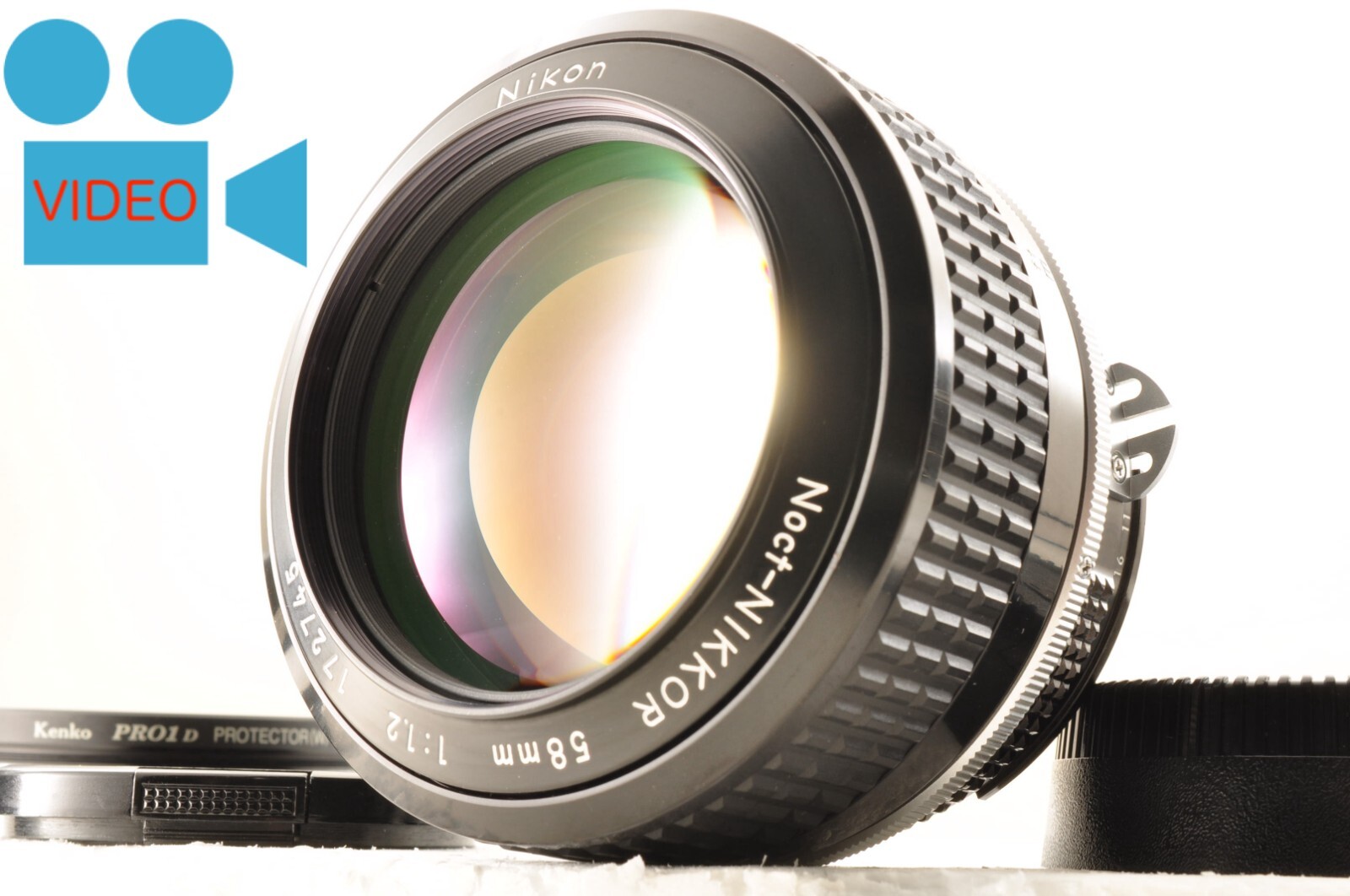 Nikon Ai Noct Nikkor 58mm f/1.2 MF Lens w/Filter *Mint* Rare