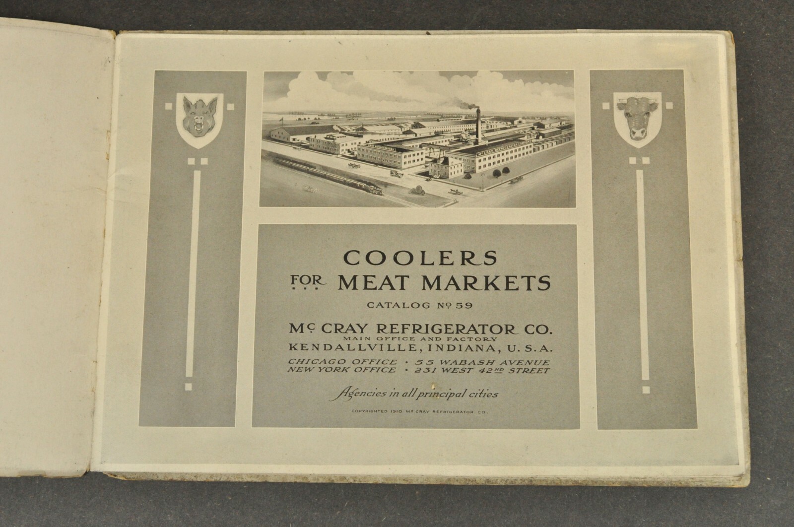 Vtg 1910 McCray Sales Catalog No 59 Refrigerators Meat Market Coolers Butchers