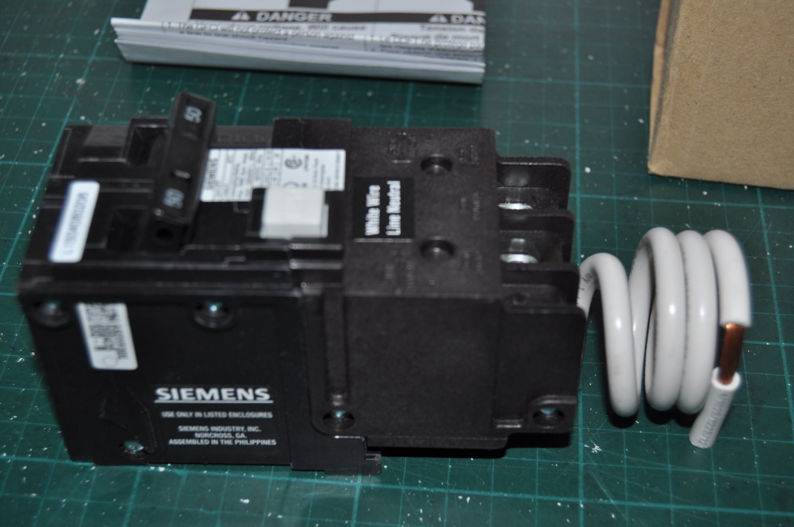 QF250, 50 Amp Ground Fault Circuit Breaker, NEW, SIEMENS QF 250 GFCI