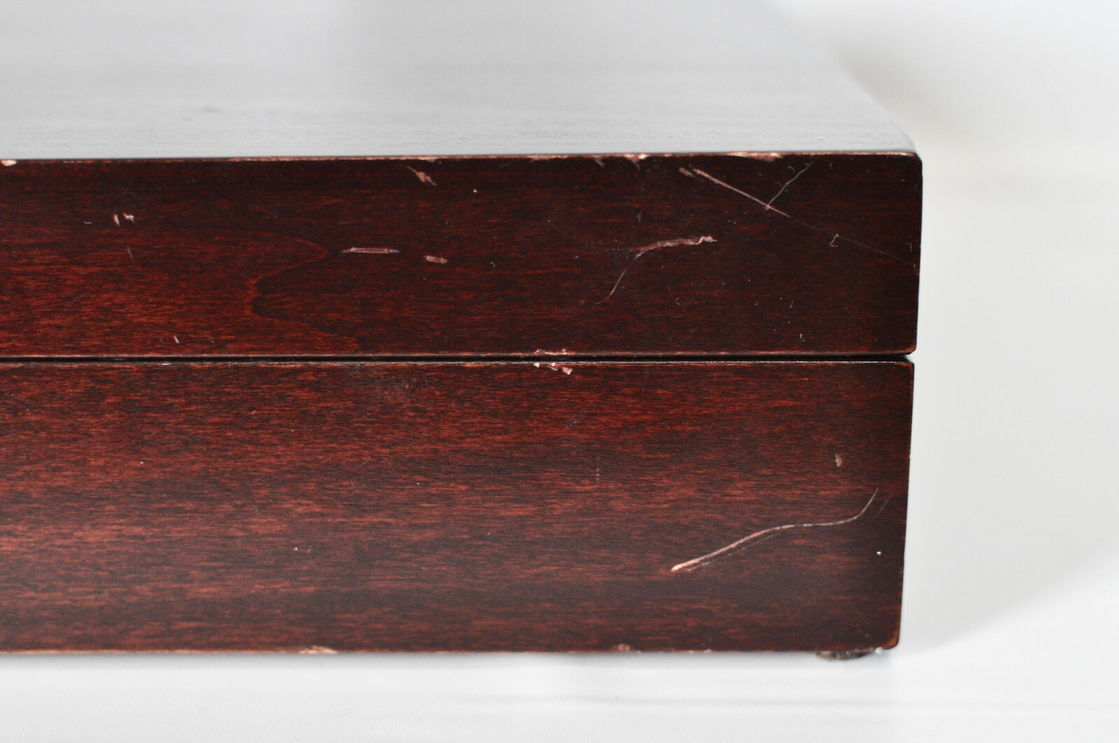 Vintage Wood Silverware Box Eureka Tarnish Resistant Flatware Storage Chest USA