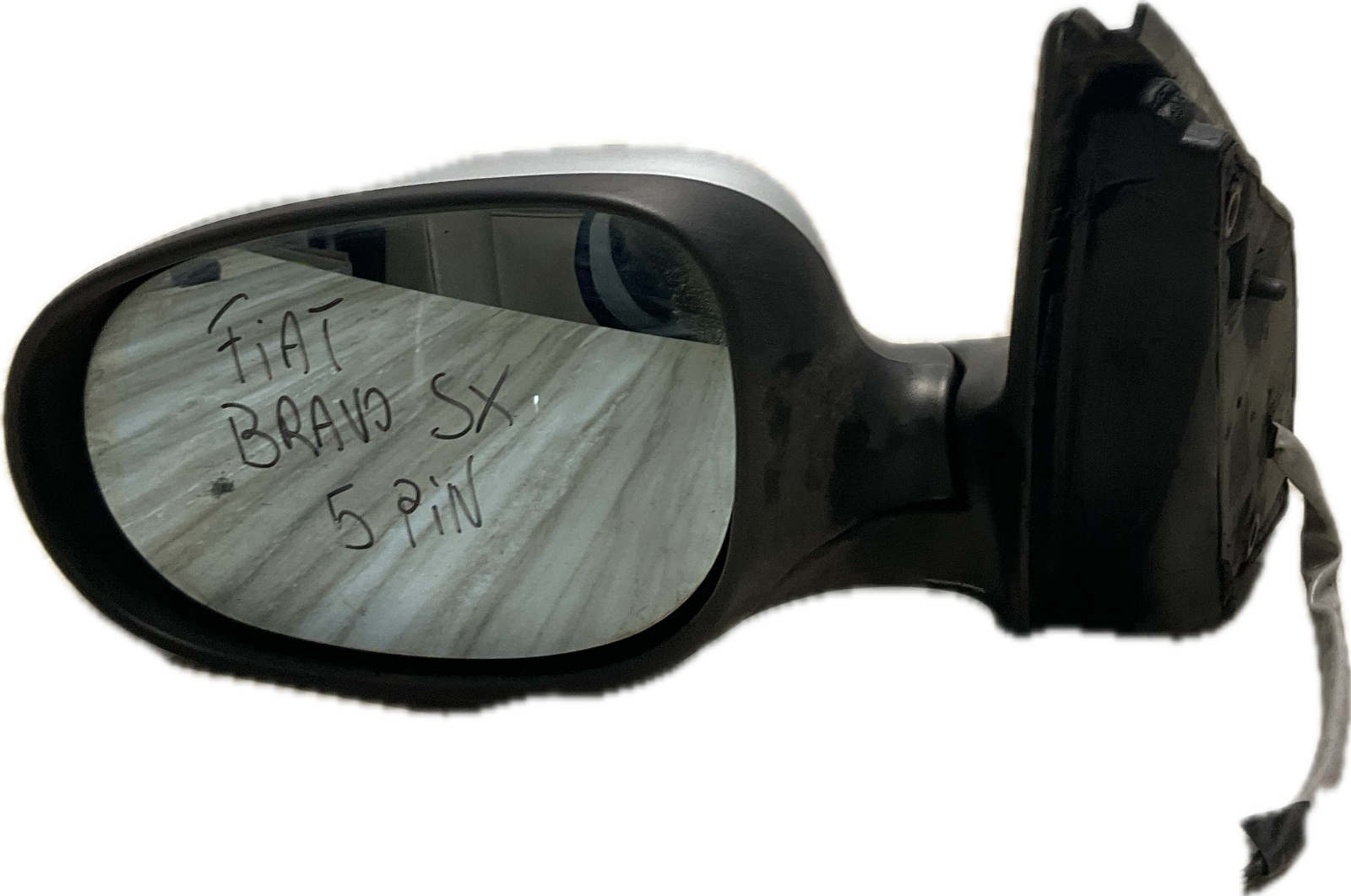 Specchio retrovisore sinistro per modello FIAT BRAVO 5 PIN ricambio grigio