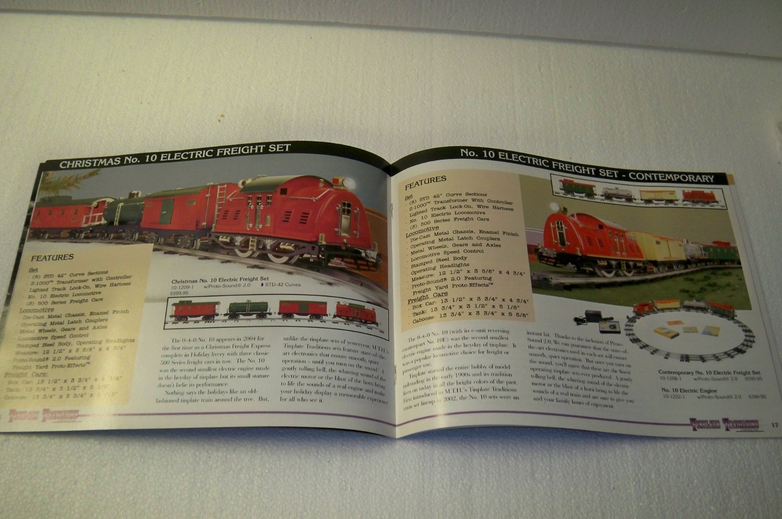 TINPLATE TRADITIONS 2004  M.T.H. TOY TRAIN CATALOG