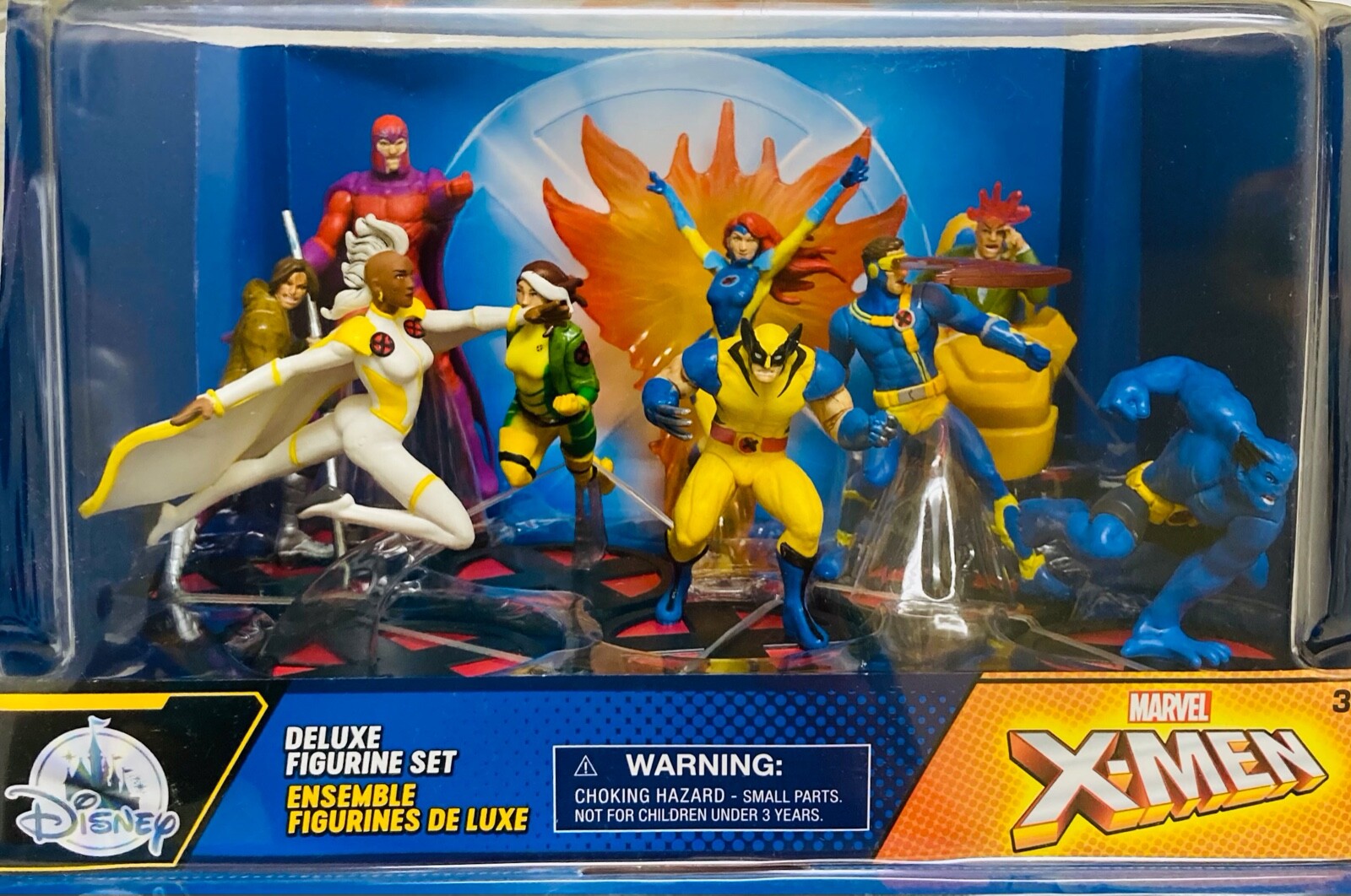NIB Disney Marvel X-Men Deluxe Figurine Figure 9 pieces Play NIB Disney Marvel X-Men Deluxe Figurine Figure 9 pieces Play