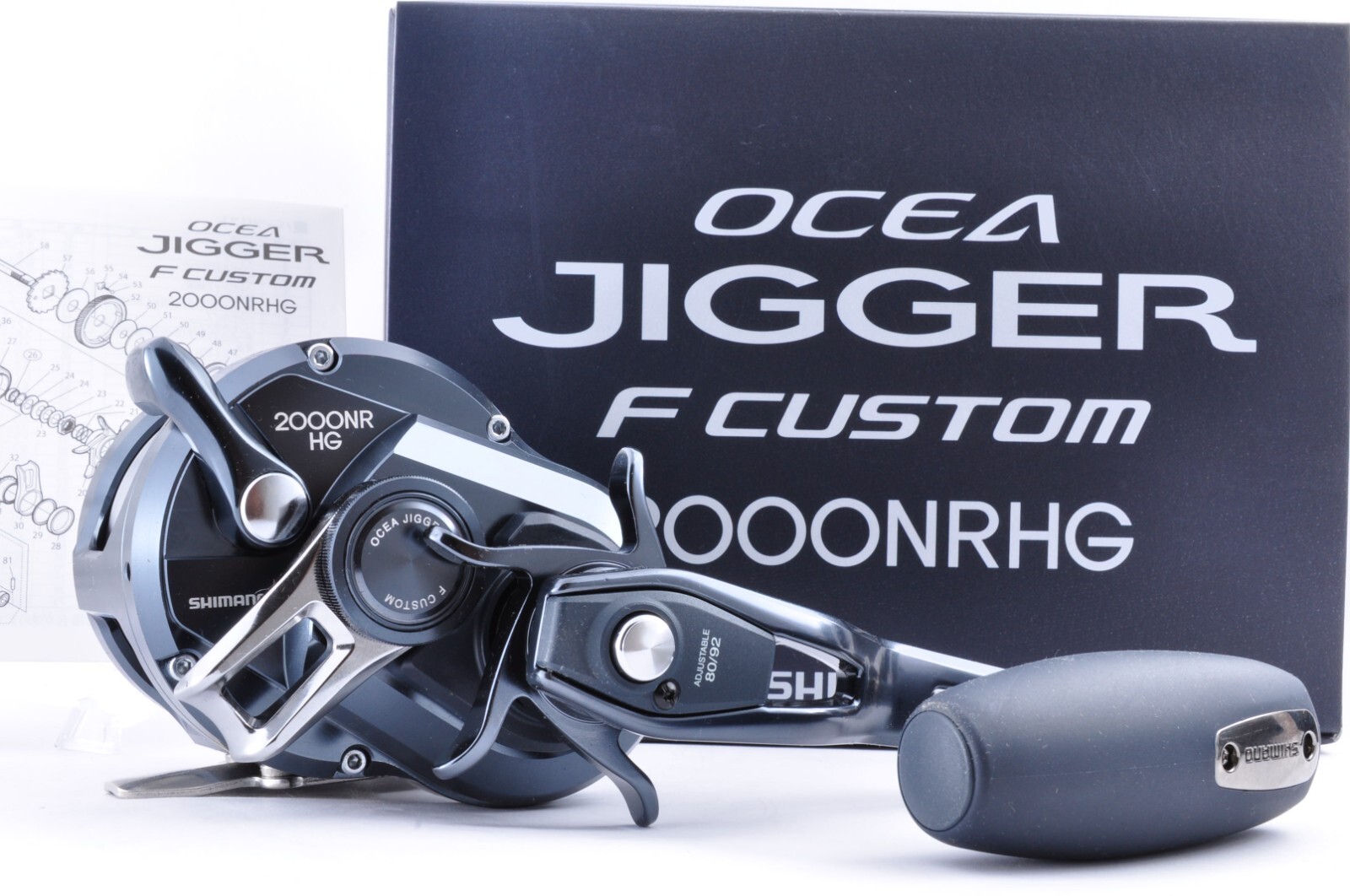 正規品，定番人気 シマノ　OCEA JIGGER F CUSTOM 2000NRHG　中古品 
