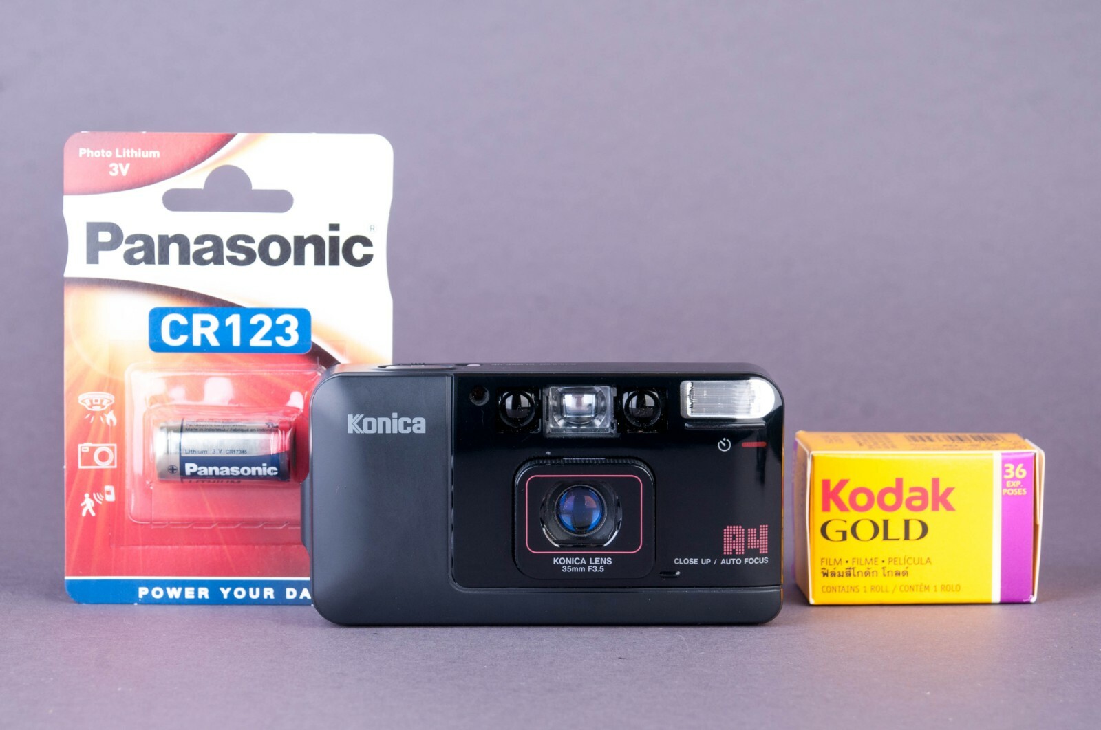 コニカ KONICA BIG MINI A4 (ケース付き） コニカ Konica BIG mini A4 動作品 ケース・ストラップ有