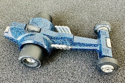 Vintage 1970 Tonka Blue Metallic Flake Strip Whip Dragster Car Old Toy