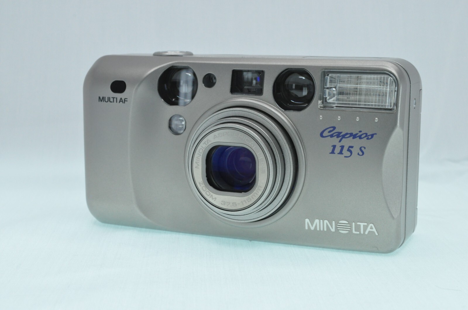 (使用頻度極少超美品)MINOLTA Capios 115 S Mint ] MINOLTA Capios 115 S Silver Point & Shoot Film Camera