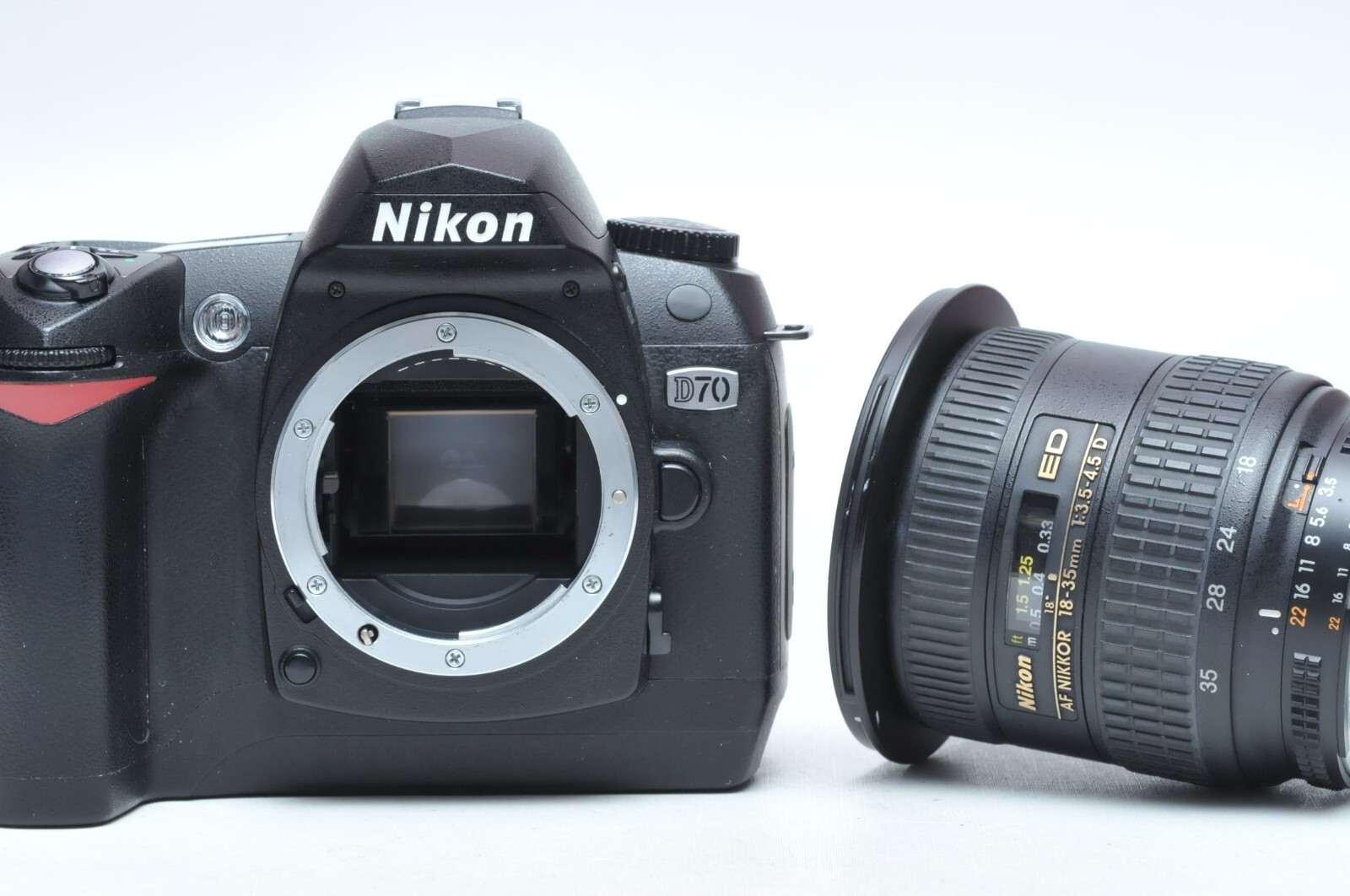 Nikon D70 DSLR Camera W/ AF 18-35mm F3.3-4.5D FX Lens | eBay