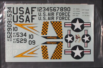 Bare Metal Foil 1/48th Scale F4C Phantom Decal Sheet No. 1