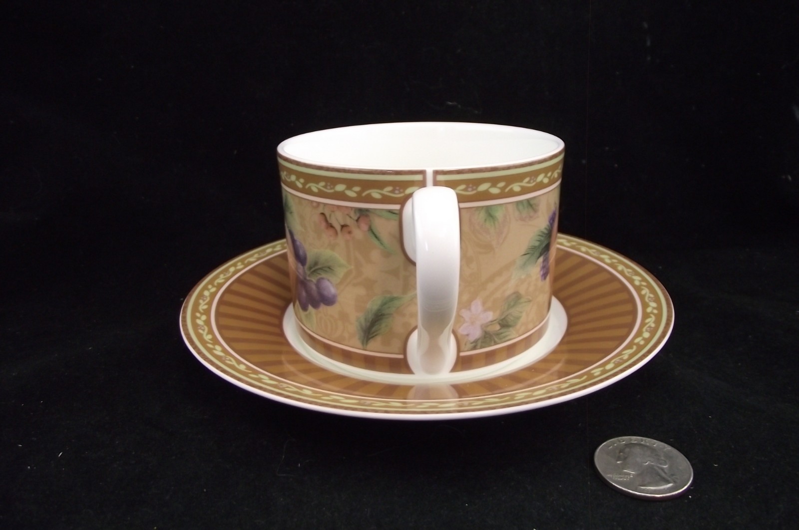 FITZ & FLOYD CLASSIC CHOICES TUSCANY COFFEE / TEA CUP AND SAUCER