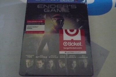 Ender's Game (2013) (Blu-ray/DVD) Target Exclusive Steelbook NEW,FACTORY SEALED