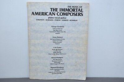 The Music of The Immortal American Composers Piano/Vocal/Guitar Paperback 1951