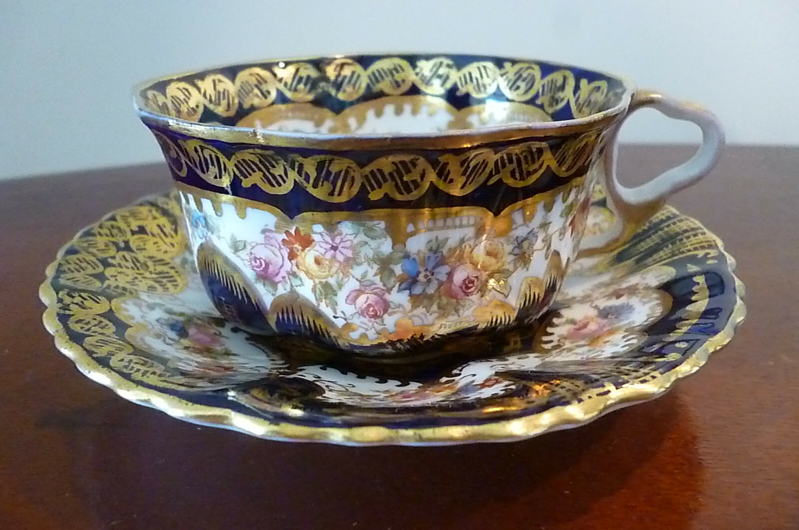 CROWN staffordshire 陶器　England Crown Staffordshire Porcelain Pear Blossom China Teacup