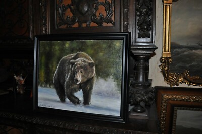 The most Beautiful Grizzly Bear  Painting by well known Artist 