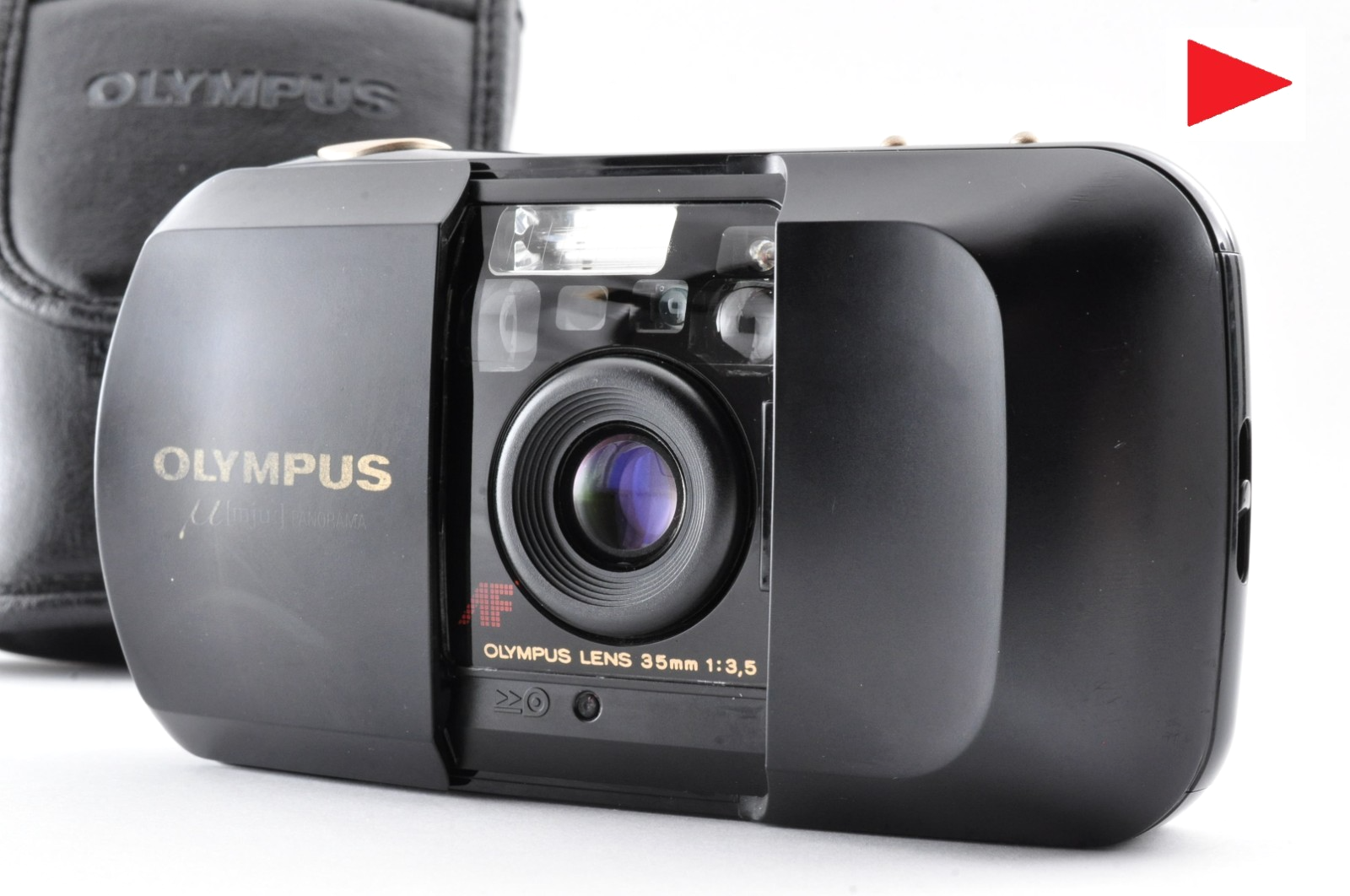OLYMPUS μ（mju:）panorama Olympus μ mju: Panorama 35mm Film Camera [As Is Working