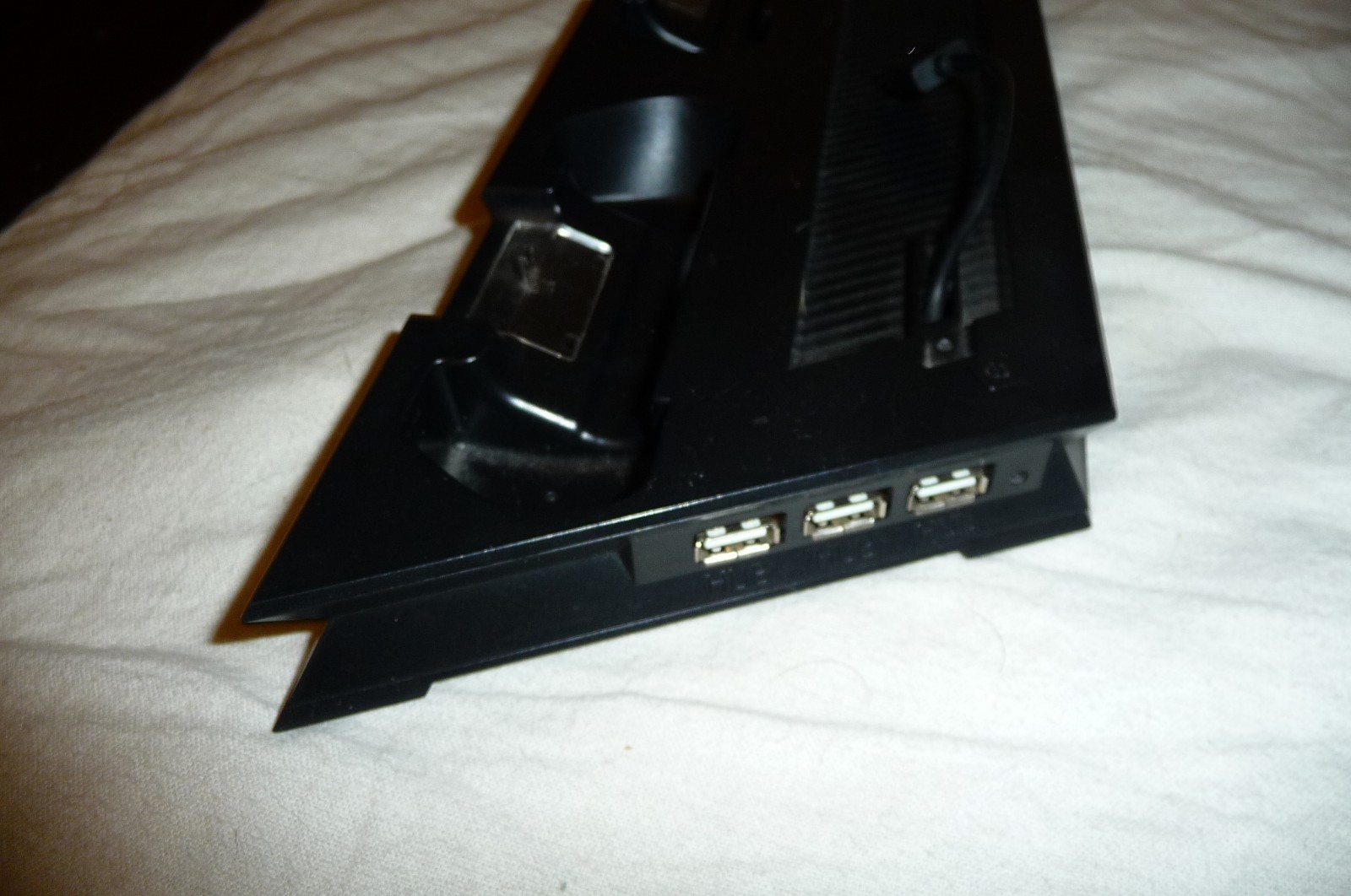 Ps4 Slim Vertical Accessory Kits Stand Dual Cooling Fan Dock 3 Extra Usb Port