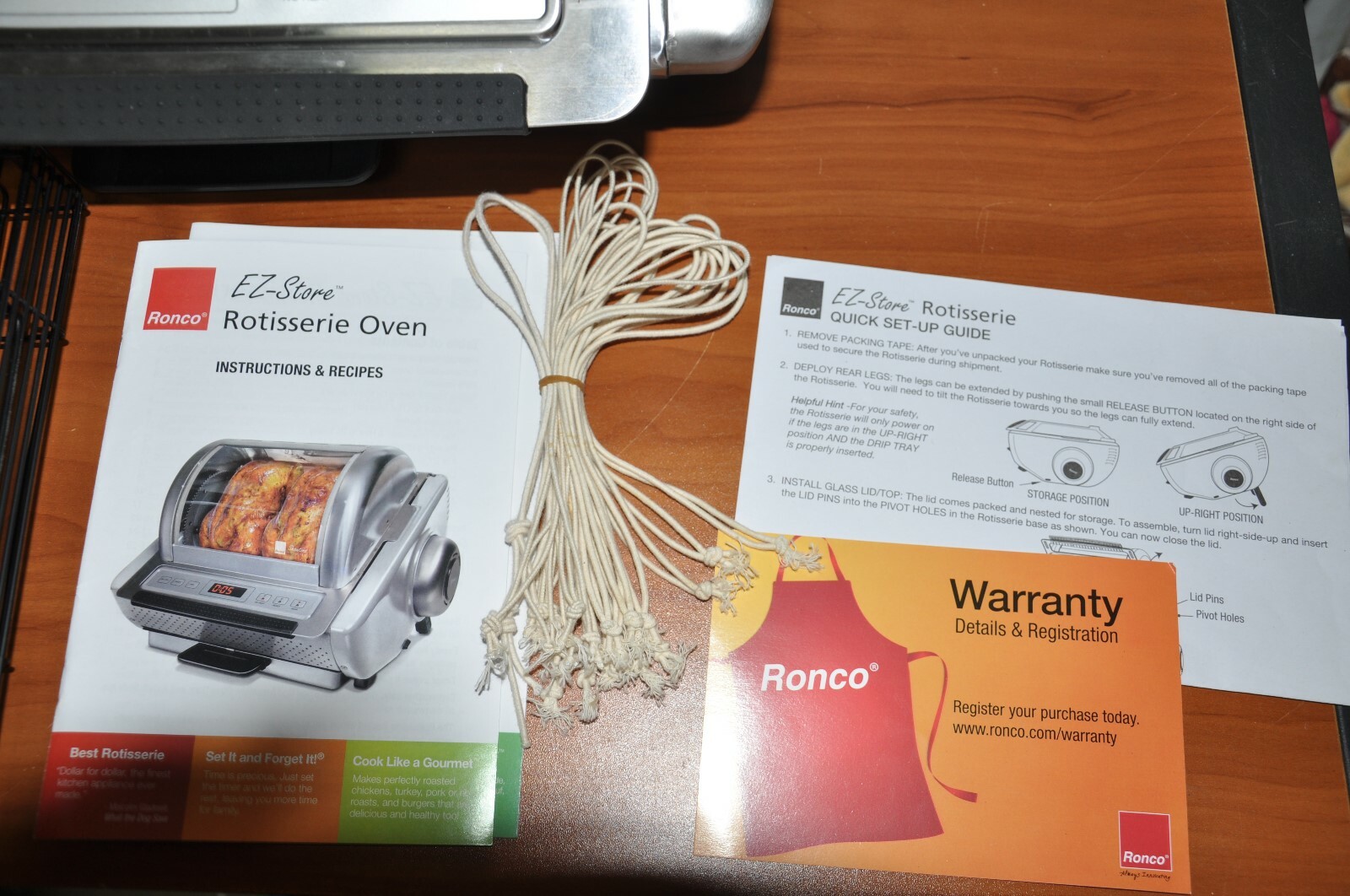 Ronco EZ Store Showtime Rotisserie Oven Stainless 5250 Compact Countertop