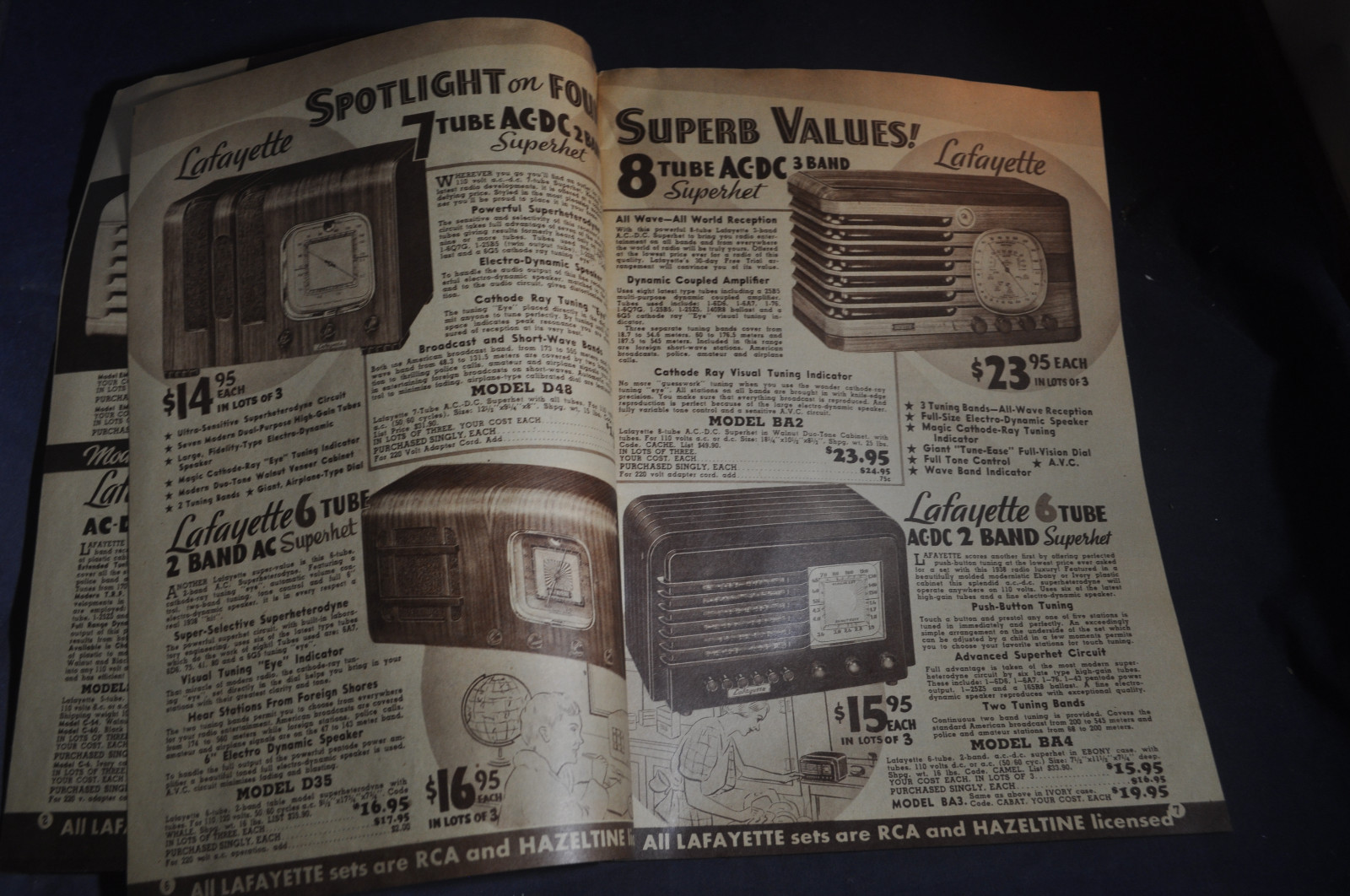 1938 Spring Lafayette Catalog  *Radios*Cameras*