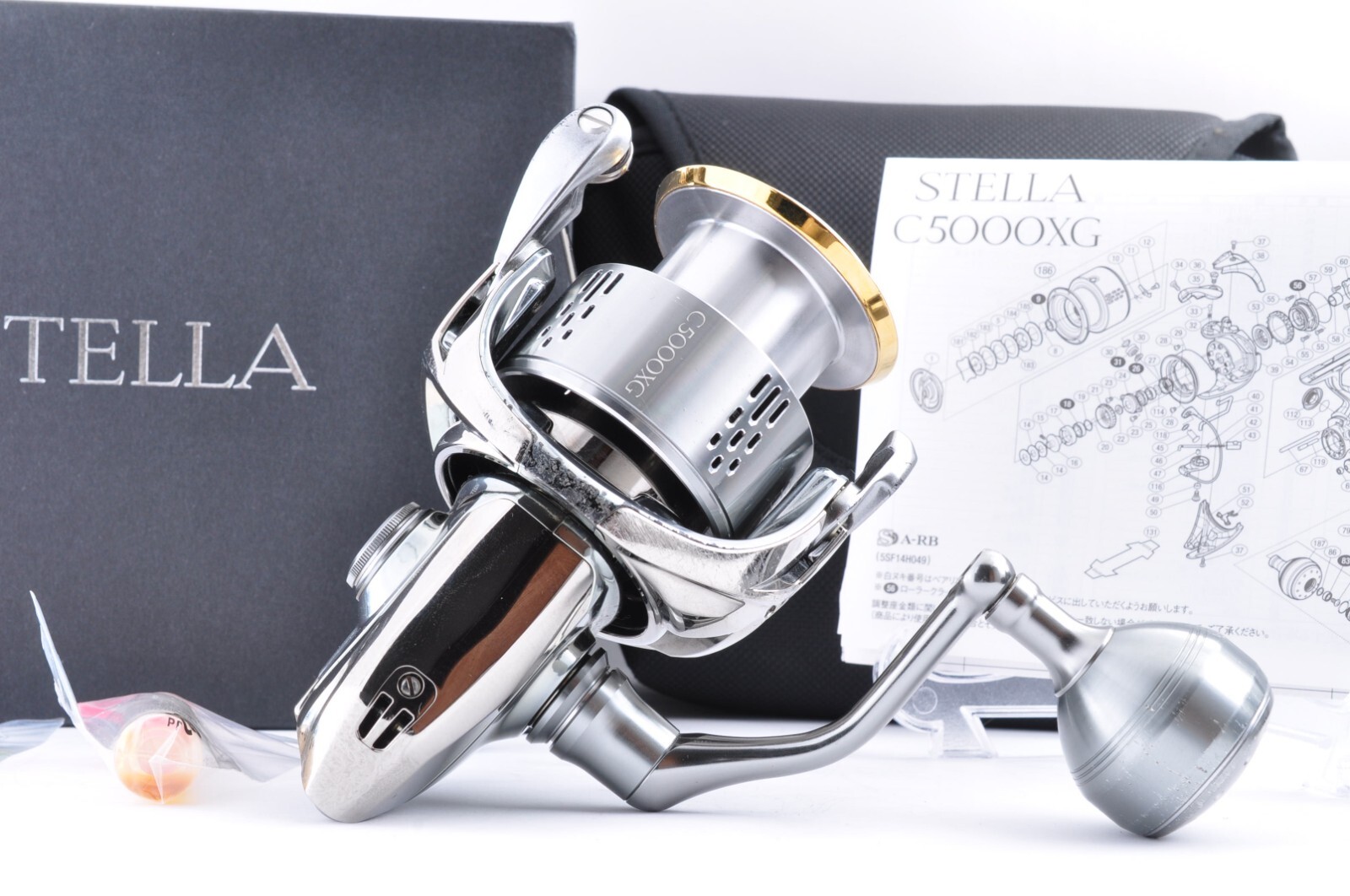 リール 18 STELLA C5000XG SHIMANO Shimano Stella C5000XG Spinning Reel 18, Smooth Drag, Used
