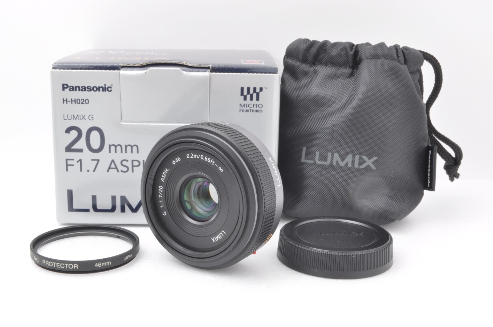 Near MINT] Panasonic Lumix G 20mm/F1.7 ASPH. H-H020 Wide