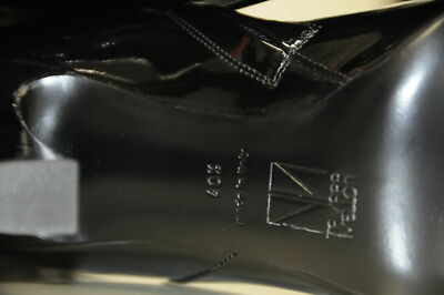 Pre-owned Tamara Mellon $995  Follow Me Patent Leather Mid Calf Black Boots Shoes 40.5