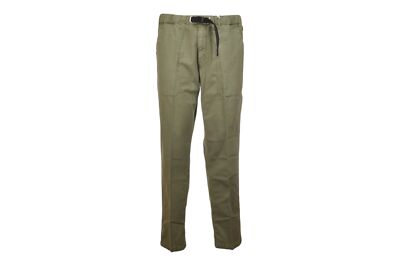 Pre-owned White Sand Man Cargo Trousers Military Green 18043