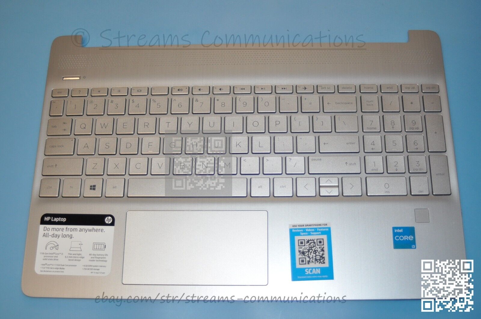 HP 15-DY 15-dy2131wm 15-dy2000 Laptop Silver Top Cover w HP 15-DY 15-dy2131wm 15-dy2000 Laptop Silver Top Cover w