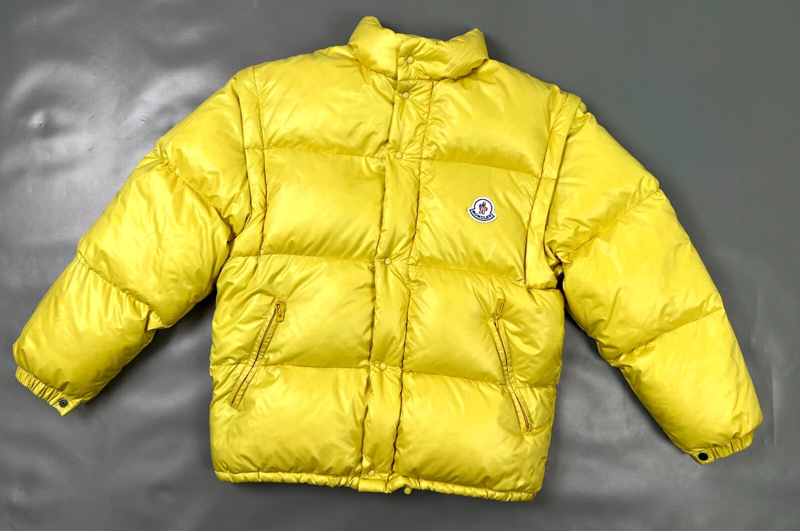 Vintage Men's MONCLER GRENOBLE Yellow Down Jacket/Gilet Casual