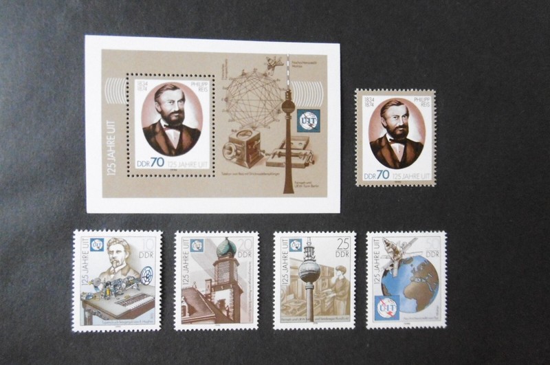 Ddr  1990 - Michel-Nr. 3332 - 3336 - Block 101 - Fernmeldeunion- Postfrisch (295