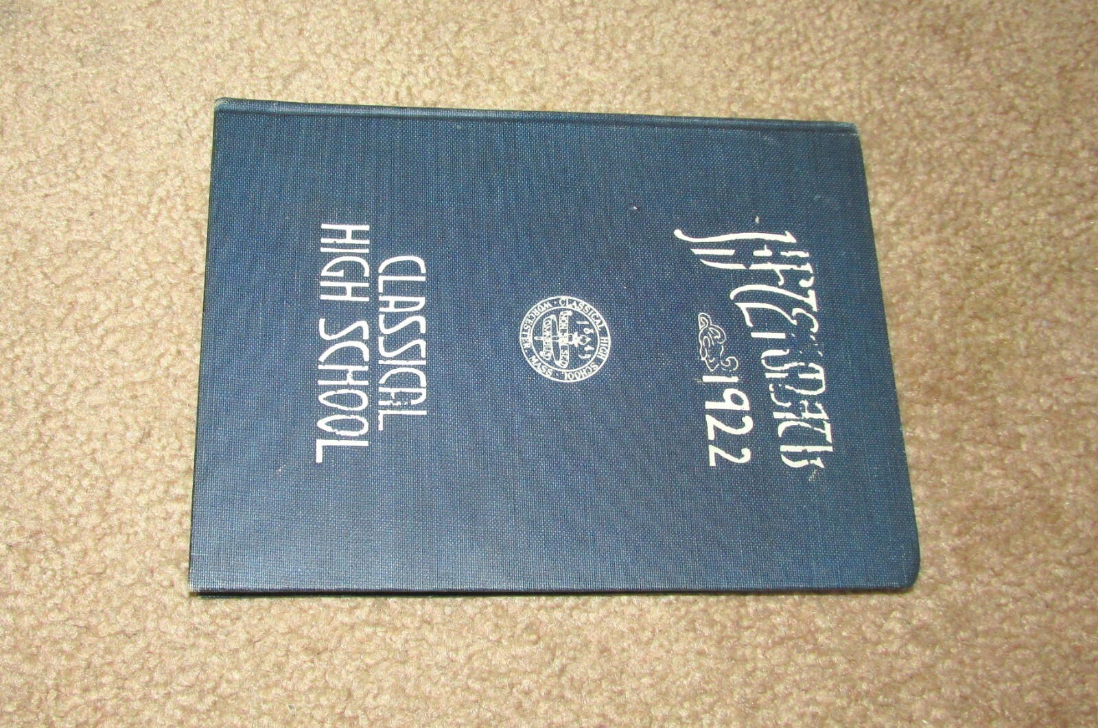 GREAT 1922 WORCESTER CLASSICAL HIGH SCHOOL YEARBOOK YEAR BOOK MA MASS HARDCOVER