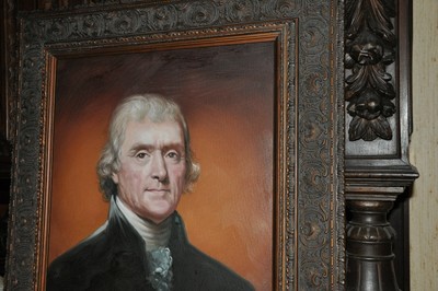 Museum Quality President  Thomas Jefferson    Oil Painting
