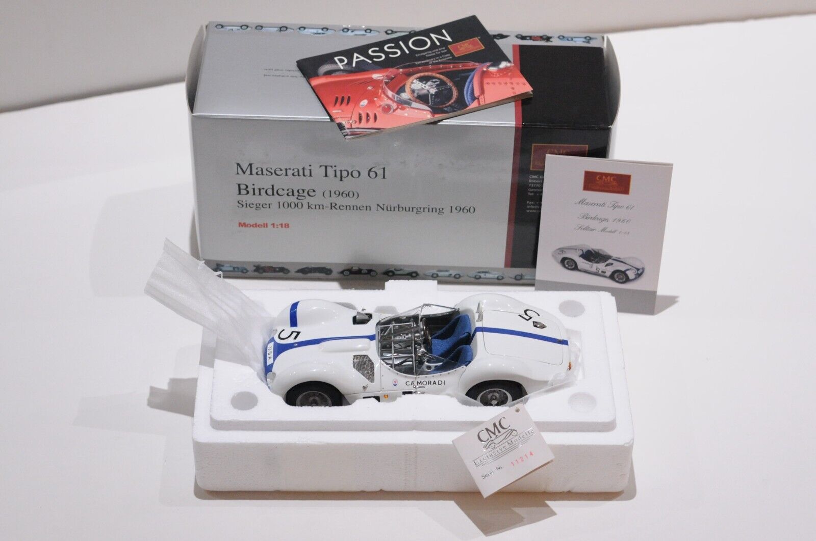 CMC 1960 MASERATI TIPO 61 BIRDCAGE SIEGER 1000 KM RENNEN CMC 1960 MASERATI TIPO 61 BIRDCAGE SIEGER 1000 KM RENNEN