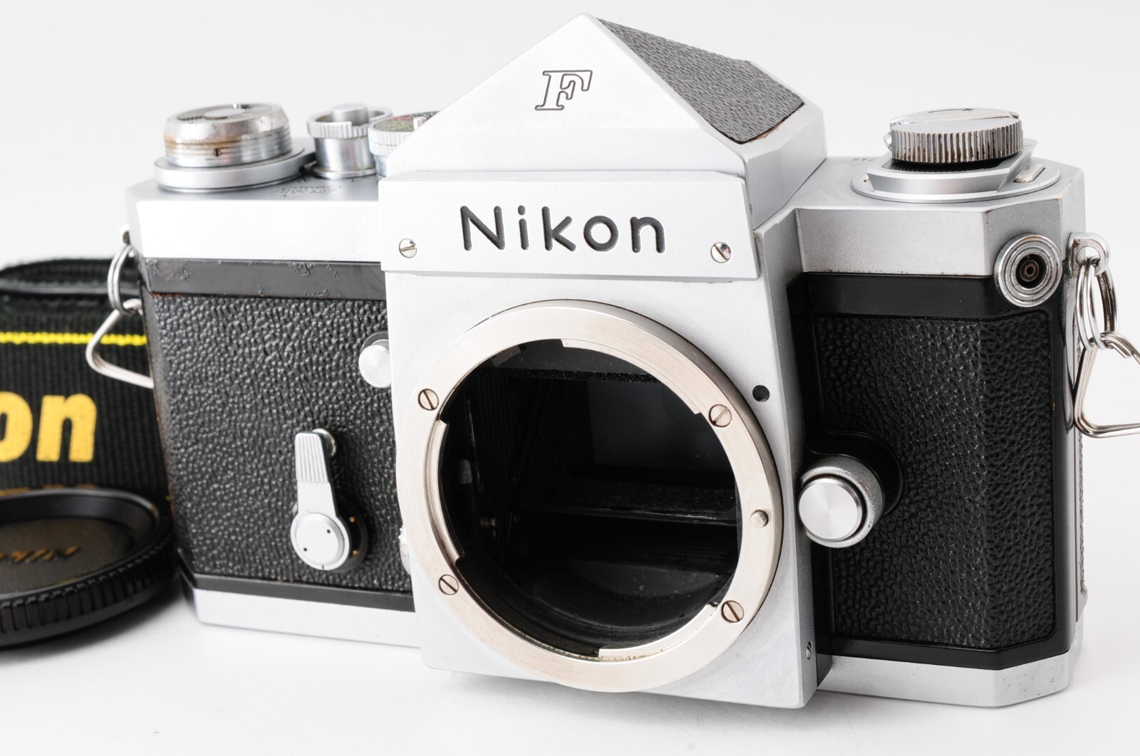 Exc+5] Nikon F Eye Level Silver Early Model 35mm SLR Film