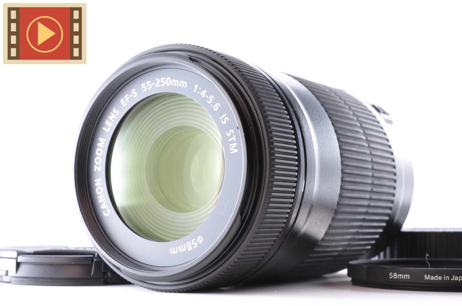 🎦 Canon EF-S 55-250mm F/4-5.6 IS STM AF ZOOM Lens From
