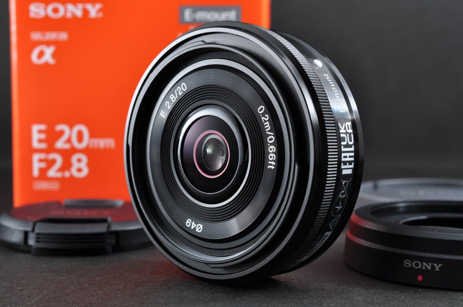 Mint* SONY E 20mm F/2.8 SEL20F28 Wide Angle Prime Fixed Lens Mint* SONY E 20mm F/2.8 SEL20F28 Wide Angle Prime Fixed Lens