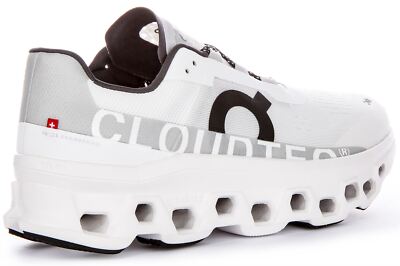 Pre-owned On Running Cloudmster Icic Cloudtec Mens Sneaker White Black Us 6 - 13