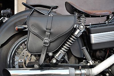 SADDLE BAGS LEFT&RIGHT SIDE FOR HD  DYNA MODELS  BEST ITALIAN LEATHER&QUALITY