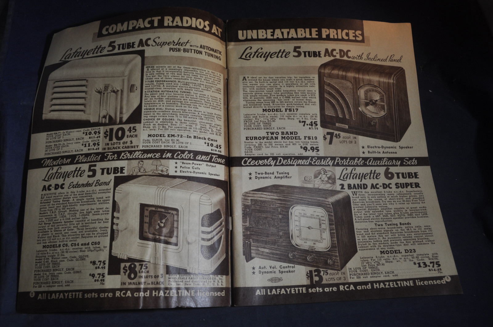 1938 Spring Lafayette Catalog  *Radios*Cameras*
