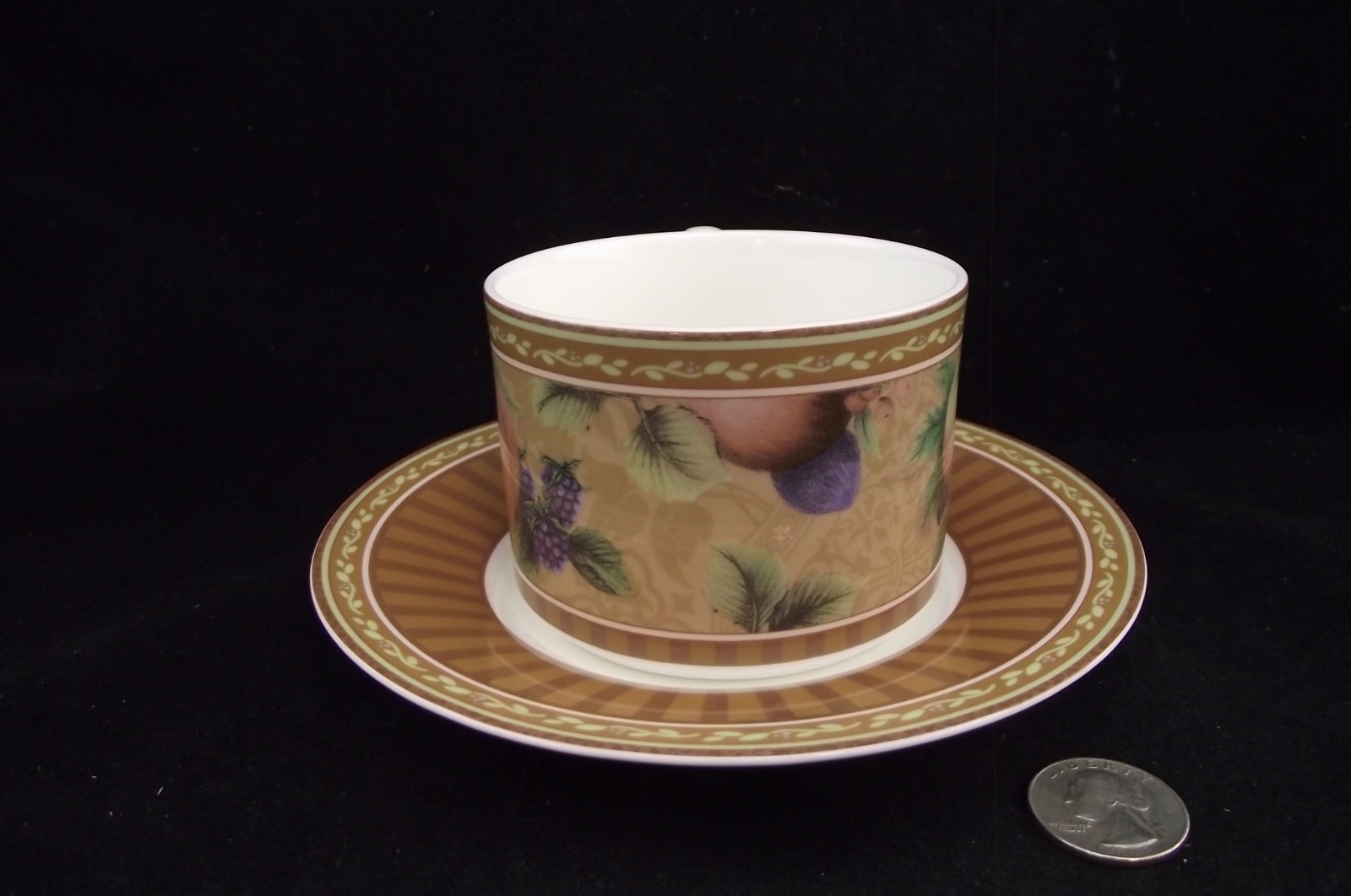 FITZ & FLOYD CLASSIC CHOICES TUSCANY COFFEE / TEA CUP AND SAUCER