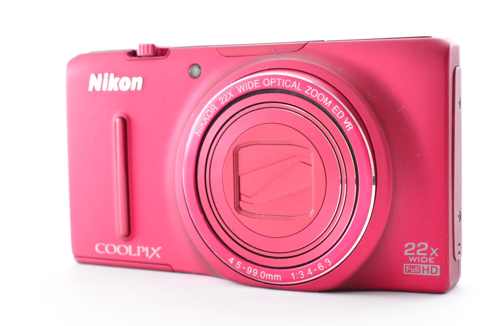 Nikon Coolpix S9500 Red AS-IS for Repair Lens Error Unable