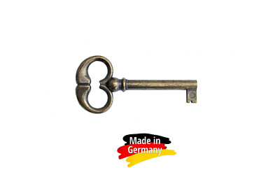 Nr 1 Stk 010 Möbelschlüssel vermessingt 70 mm
