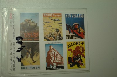 1/35ème POSTERS ANGLAIS WWII POUR DIORAMAS ALEXANDER THE GREAT référence S013