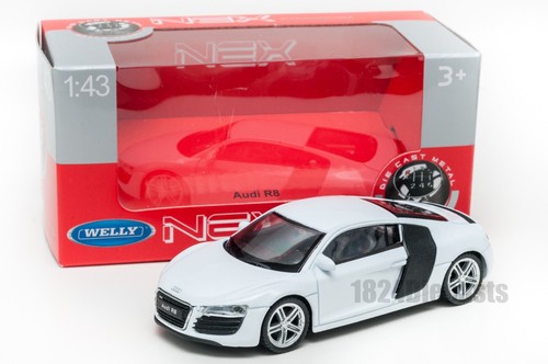 white audi toy car